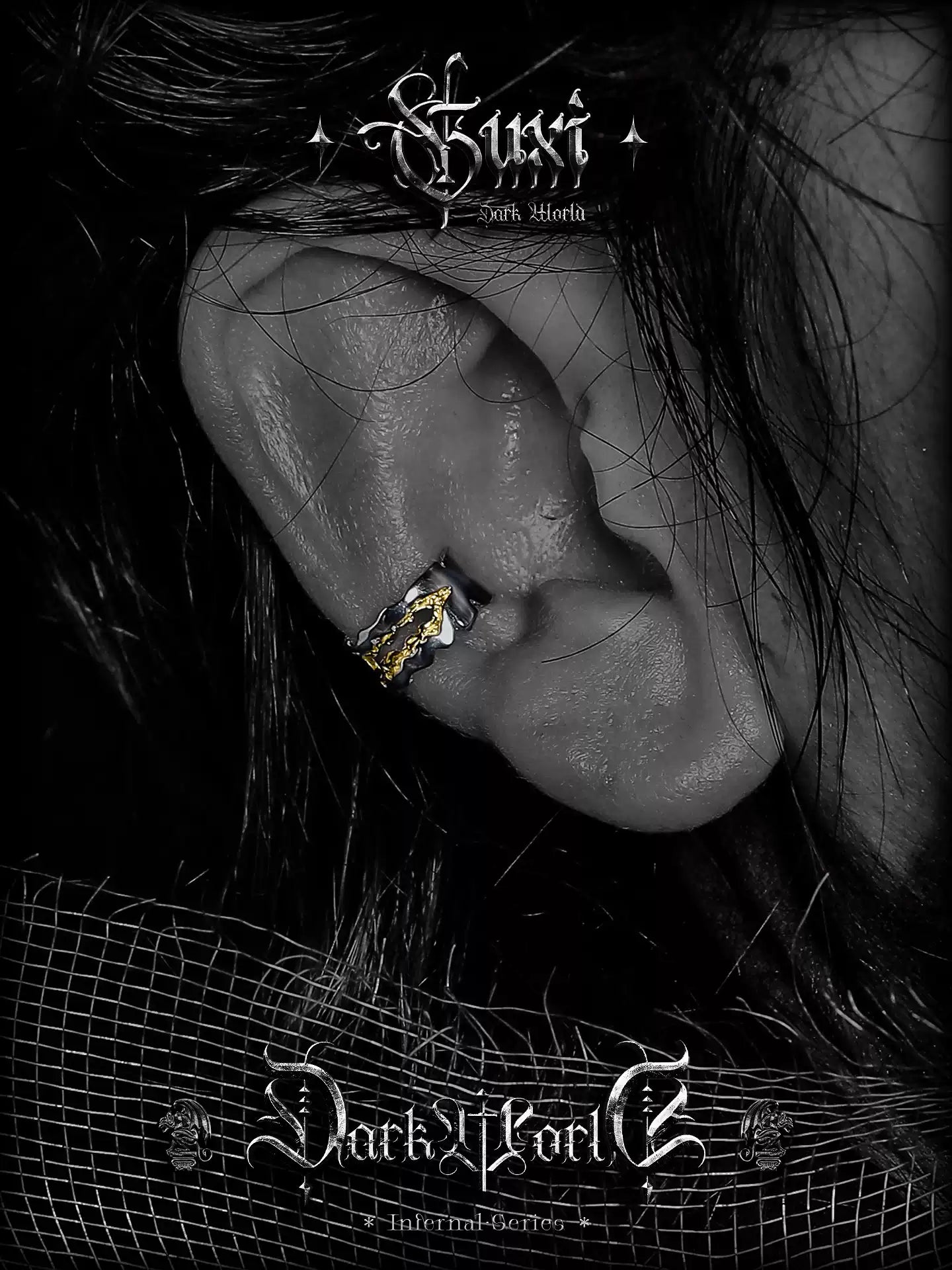 GUXI Series · Light & Night S925 Silver Ear Cuff