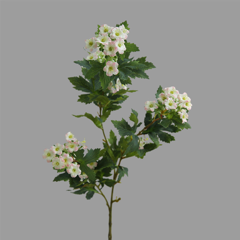 Artificial Snowball Flower – Handmade Silk Floral Stem
