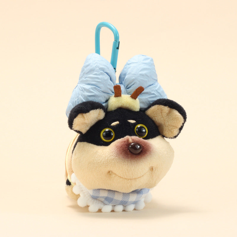 Bee Dog Plush Keychain – Cute Puppy Bag Charm