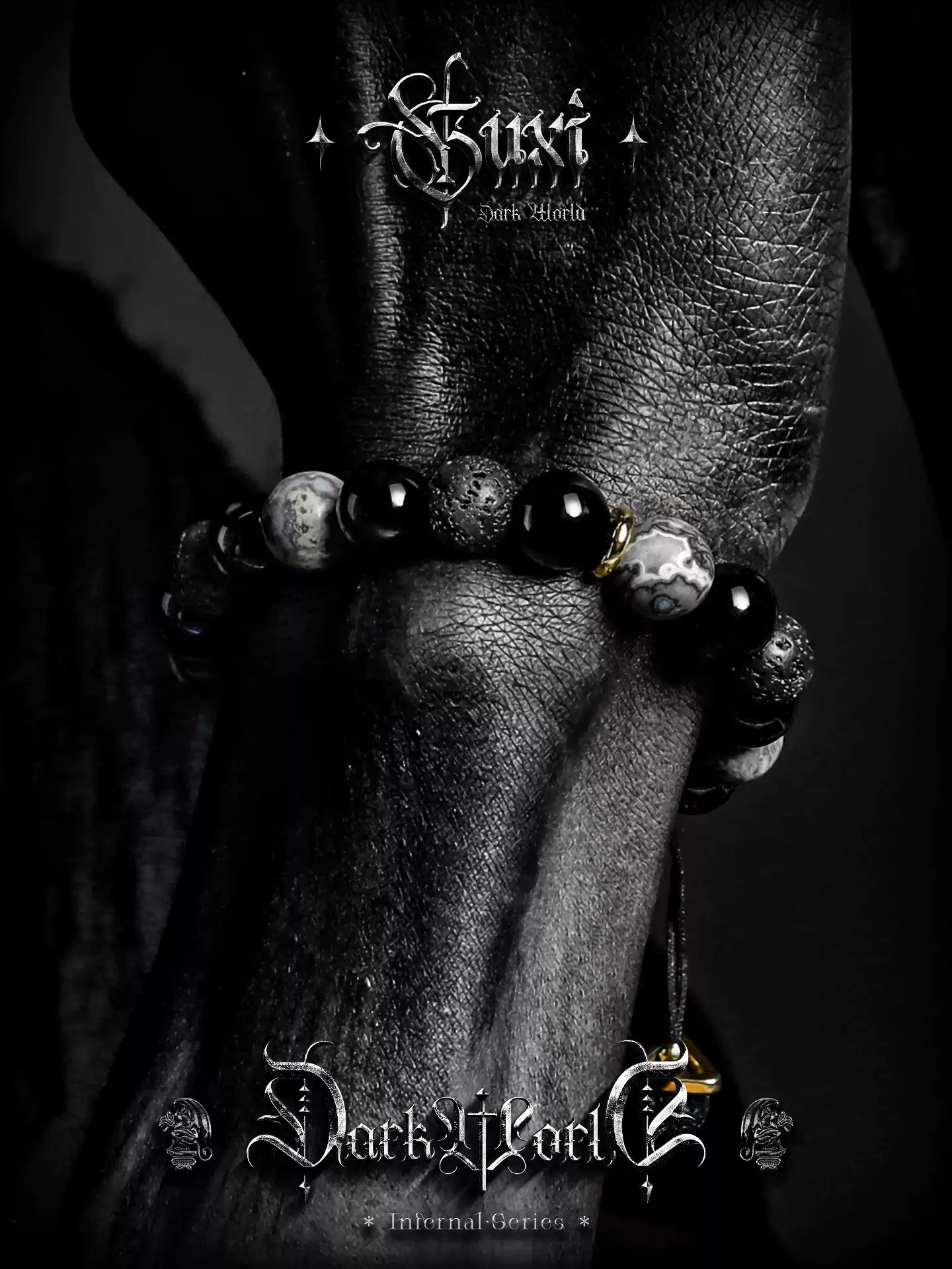 GUXI Series · Cold Night Obsidian Bracelet