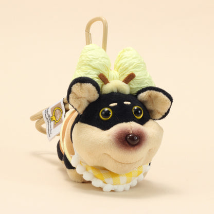 Bee Dog Plush Keychain – Cute Puppy Bag Charm
