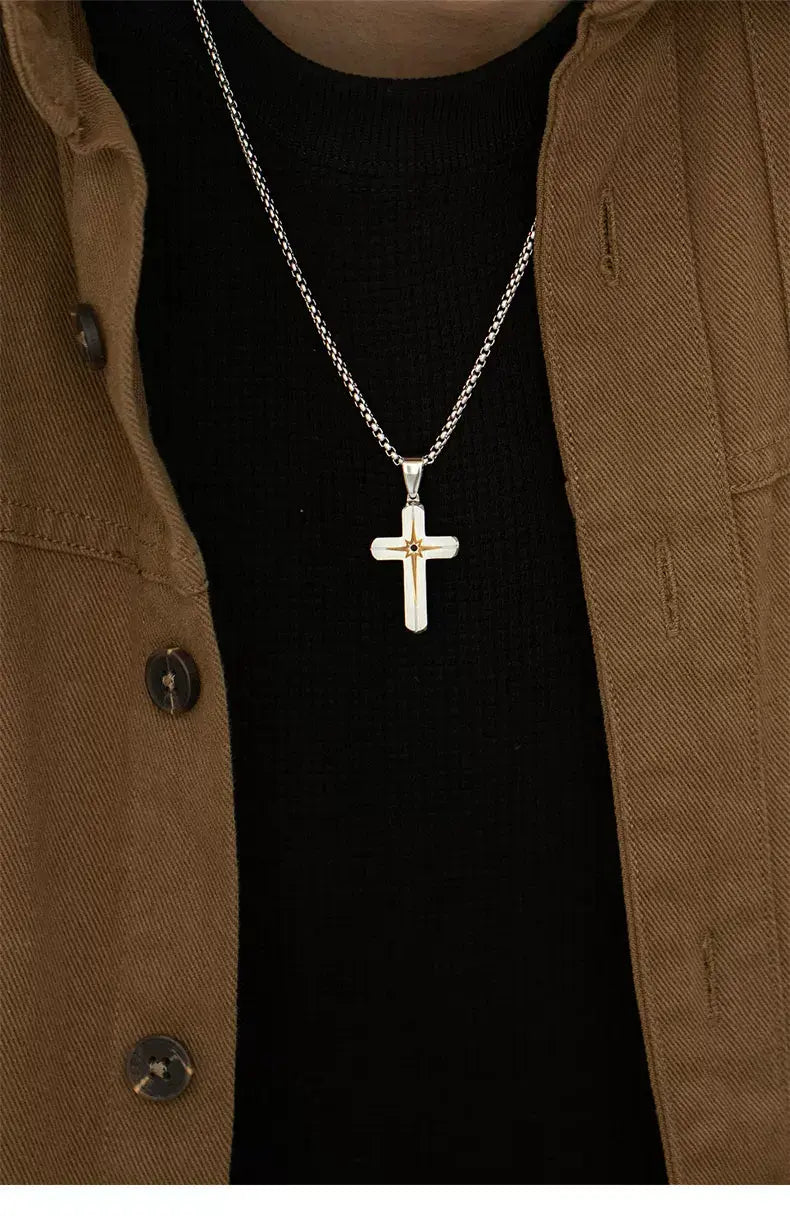 STRRY AGE Series · Octagram Cross Men’s Necklace