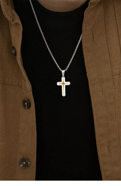 STRRY AGE Series · Octagram Cross Men’s Necklace