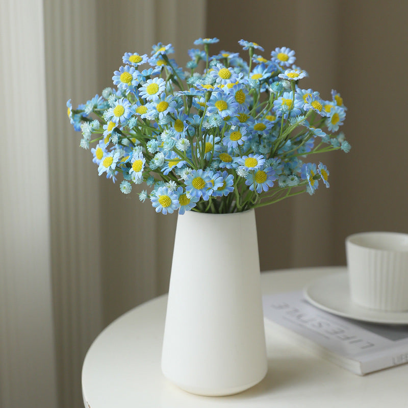 Artificial 3-Branch Baby’s Breath & Mini Daisy Bouquet – Handmade Silk Flowers