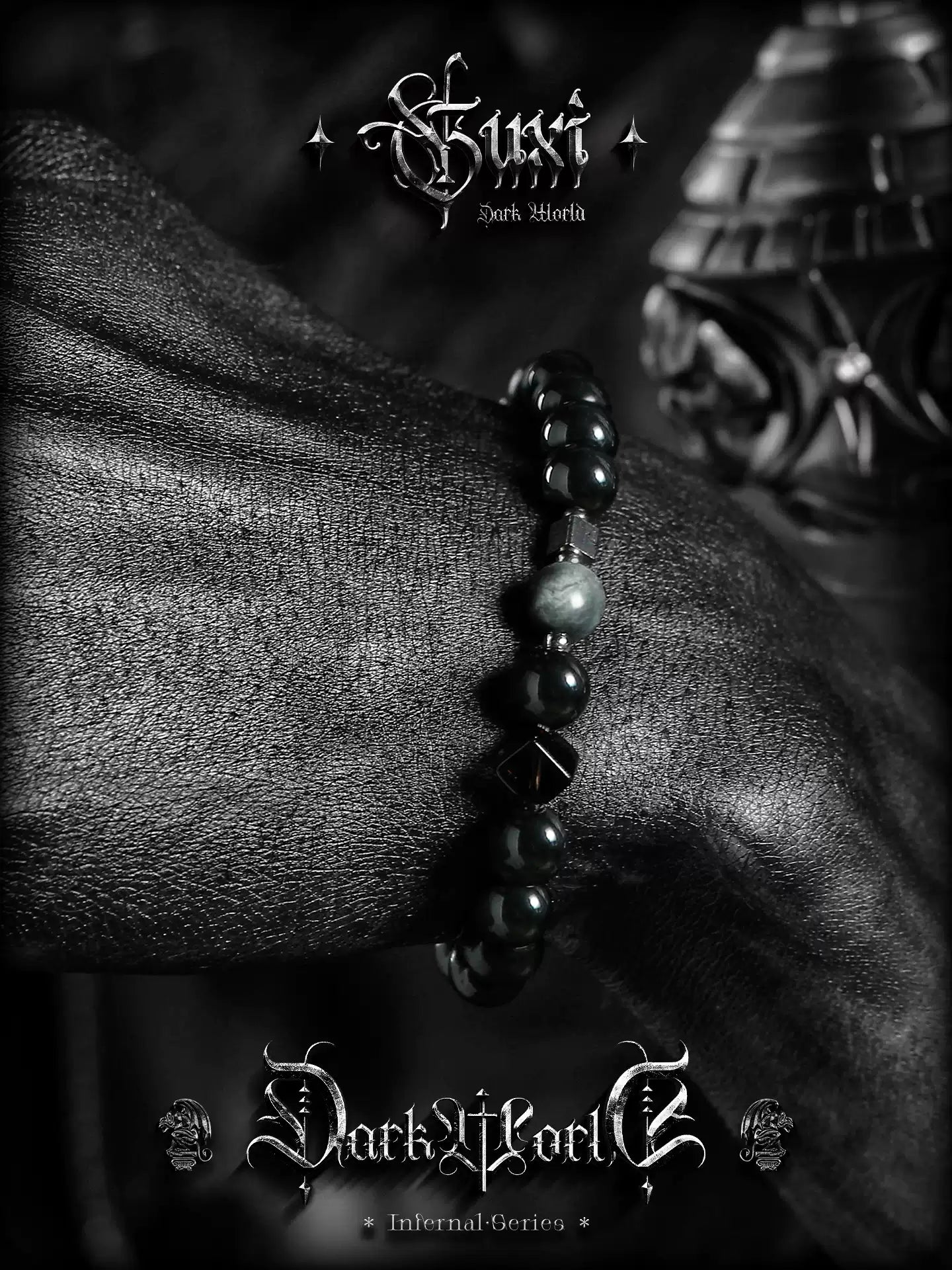 GUXI 【ZHAO】 Golden Obsidian Bracelet for Men  Minimal Power · Premium Presence