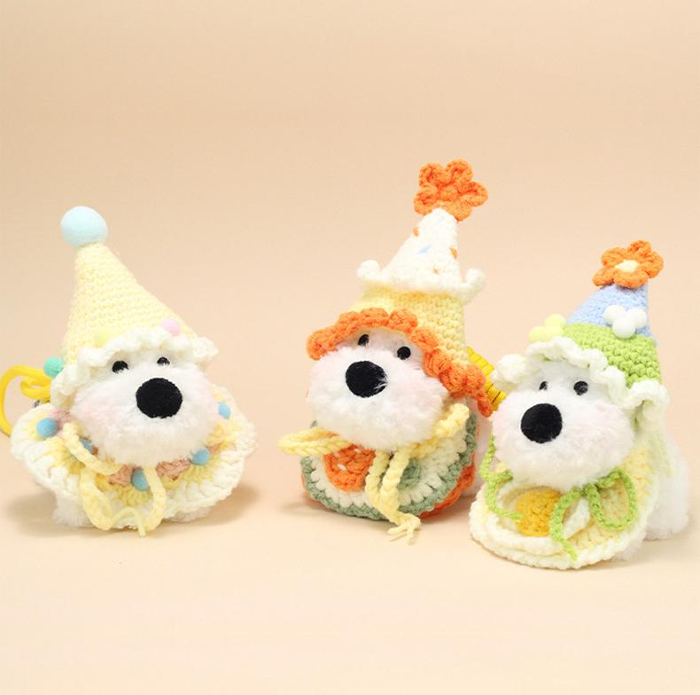 Dopamine Westie Plush Keychain – Cute West Highland Terrier Bag Charm