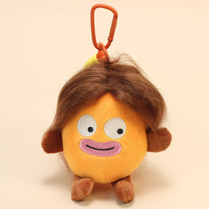 Funny Fruit Plush Keychain – Red Apple & Pear Plush Doll Bag Charm