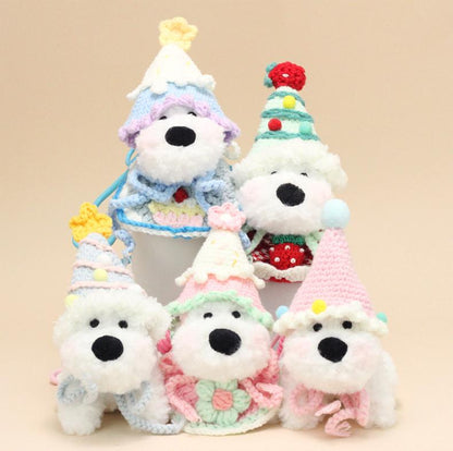 Dopamine Westie Plush Keychain – Cute West Highland Terrier Bag Charm