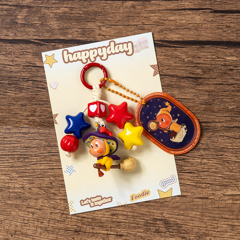 DIY Star Buddy Keychain – Soft Rubber Phone & Bag Charm Pendant