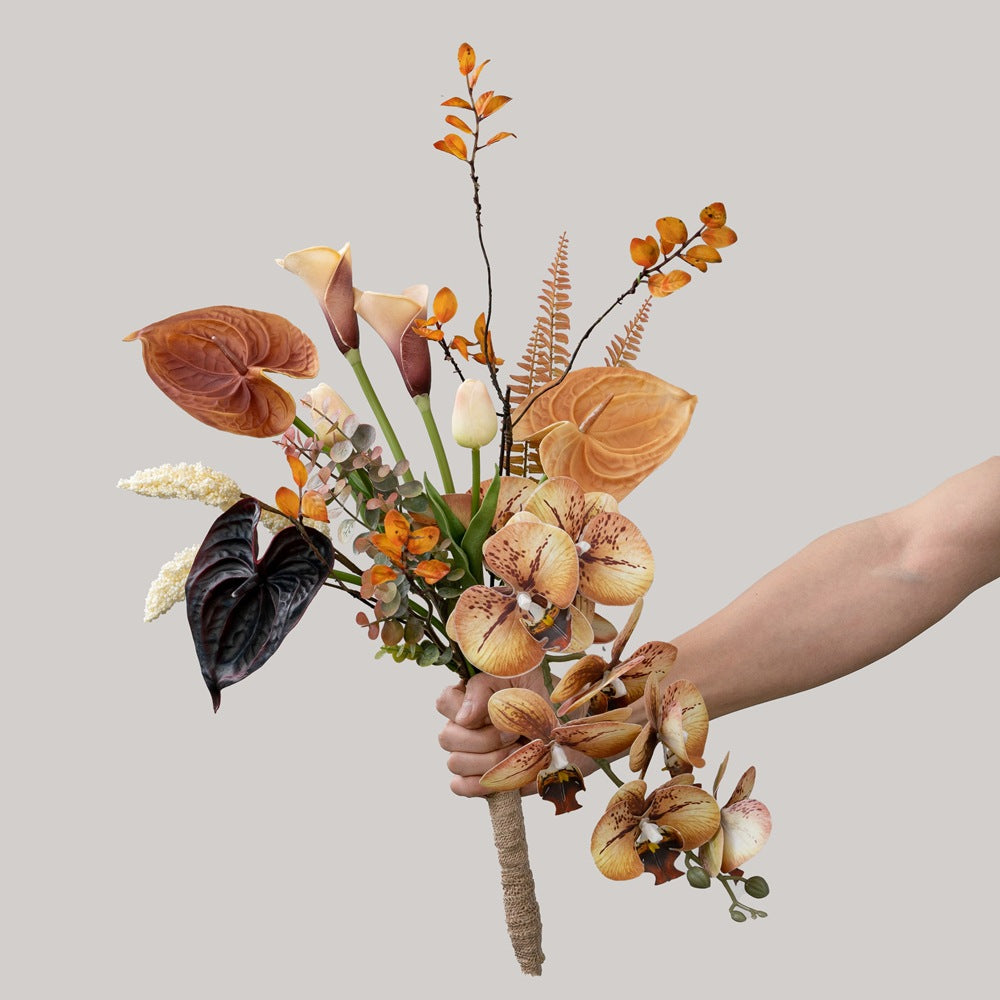 Artificial “Breeze & Moonlight” Bouquet – Handmade Mixed Floral Arrangement