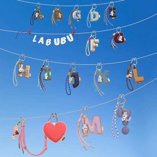 Labubu “Secret Code” Blind Box Alphabet Charm – Bag Pendant & Keychain Accessory
