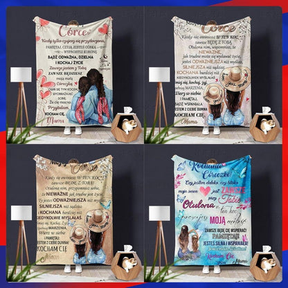 Flannel Printed Throw Blanket – “Letters of Love” Cozy Fleece Blanket