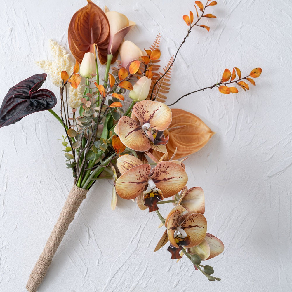 Artificial “Breeze & Moonlight” Bouquet – Handmade Mixed Floral Arrangement