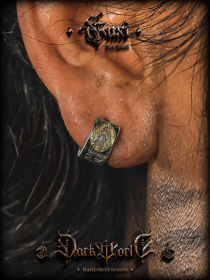 GUXI Series · Dustbound Vintage Silver Hoop Earring