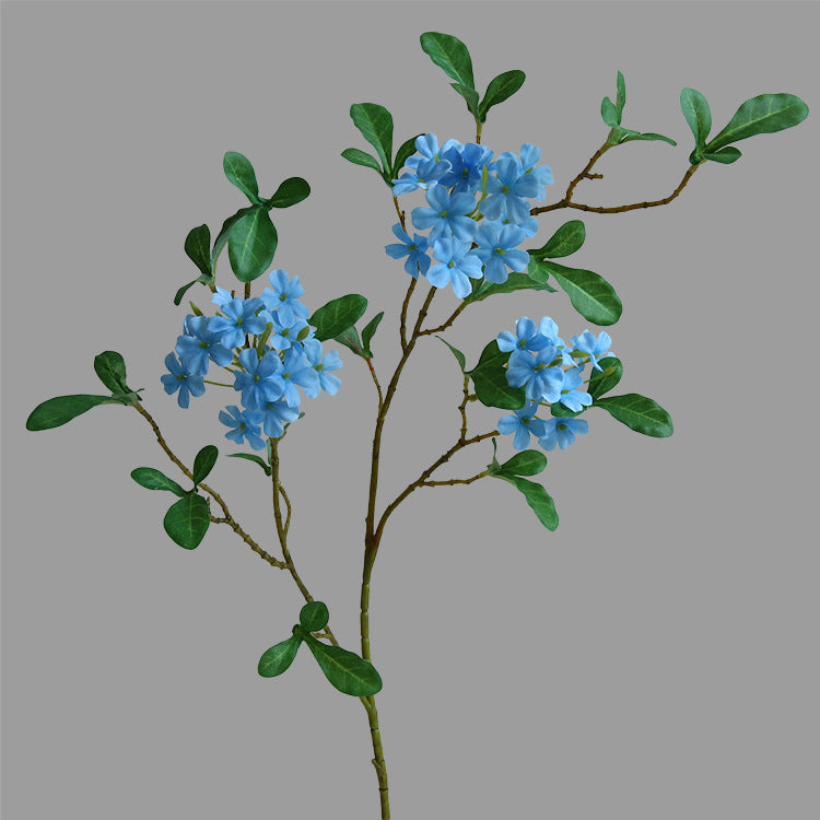 Artificial Blue Mist Flower – Handmade Silk Floral Stem
