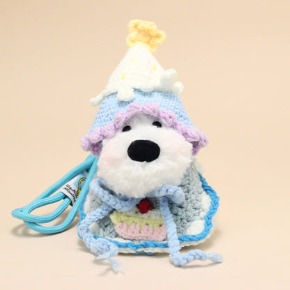 Dopamine Westie Plush Keychain – Cute West Highland Terrier Bag Charm