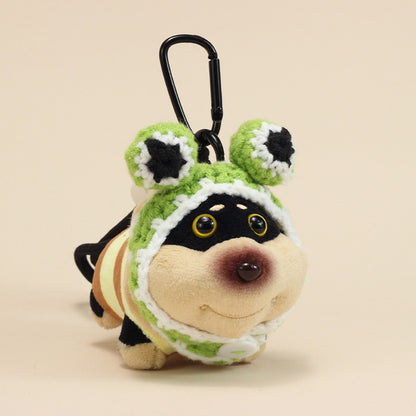 Bee Dog Plush Keychain – Cute Puppy Bag Charm