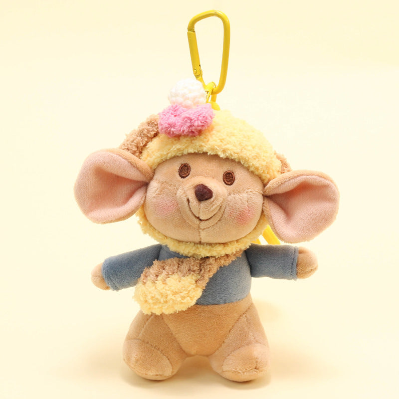 Cute Kangaroo Plush Keychain – Soft Backpack Charm Toy