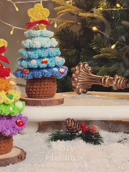Handmade Yarn Christmas Tree – Crochet Holiday Decoration Gift